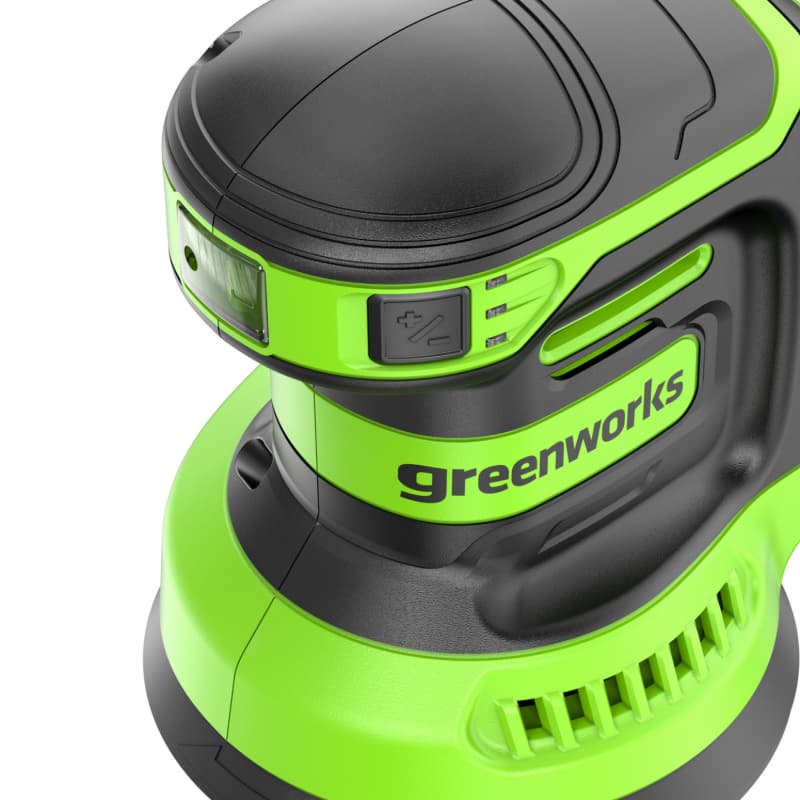 Эксцентриковая шлифмашина Greenworks OS325 24V 3100907 (125 мм) аккумуляторная — детальное фото