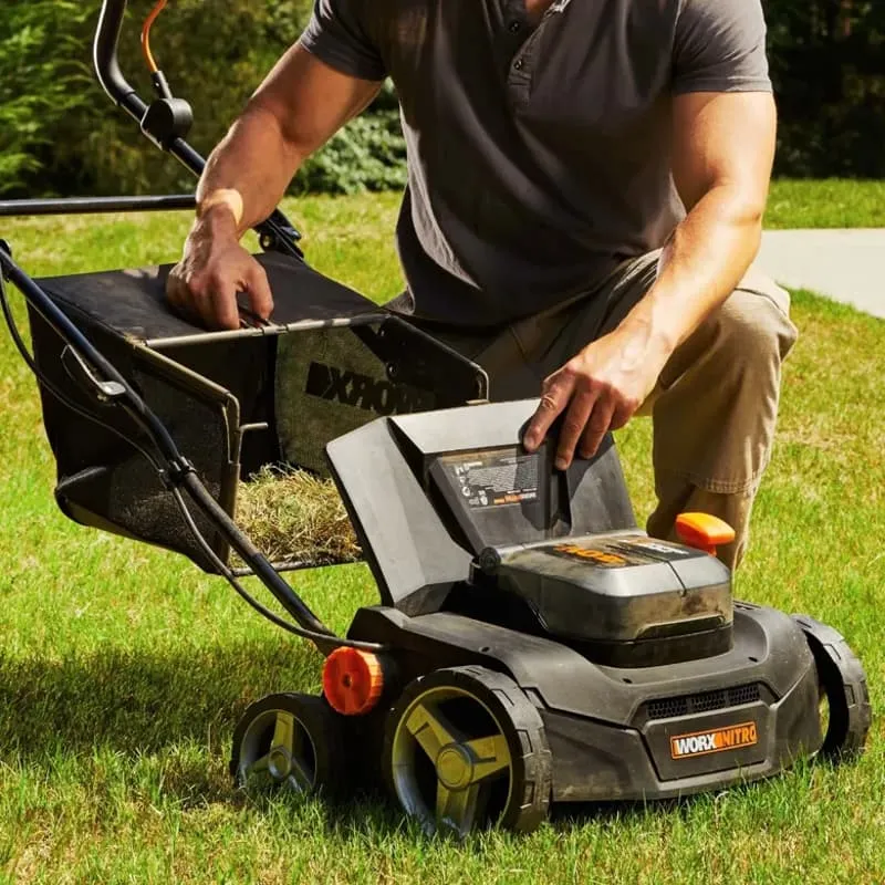 Аэратор-скарификатор WORX NITRO WG855E 40V 36см бесщеточный аккумуляторный — детальное фото