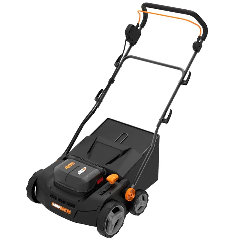 Аэратор-скарификатор WORX NITRO WG855E 40V 36см бесщеточный аккумуляторный — детальное фото