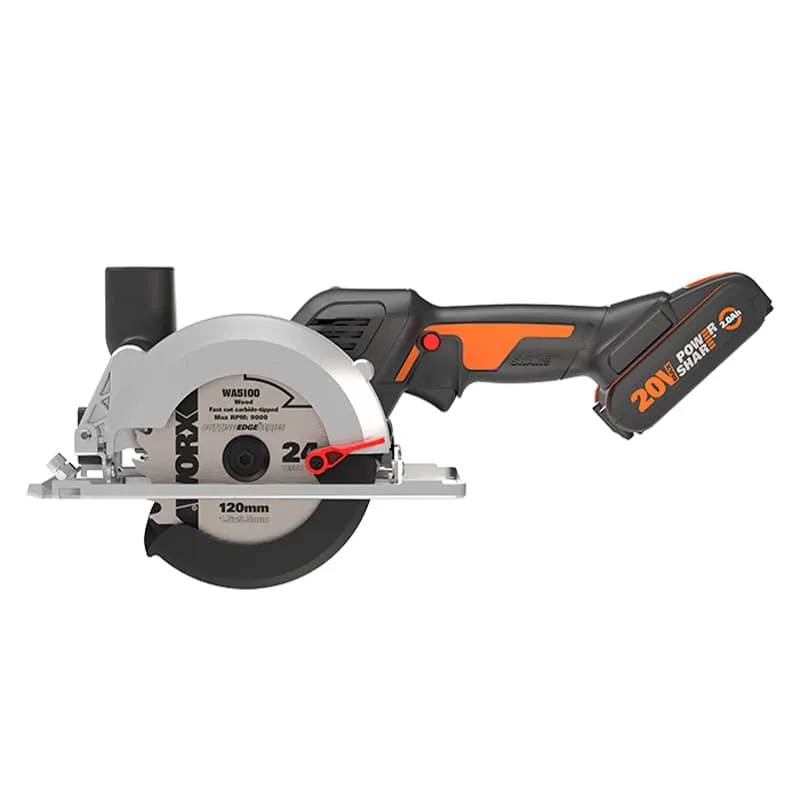 Циркулярная бесщеточная пила WORX WX531 20V 120мм аккумуляторная — детальное фото