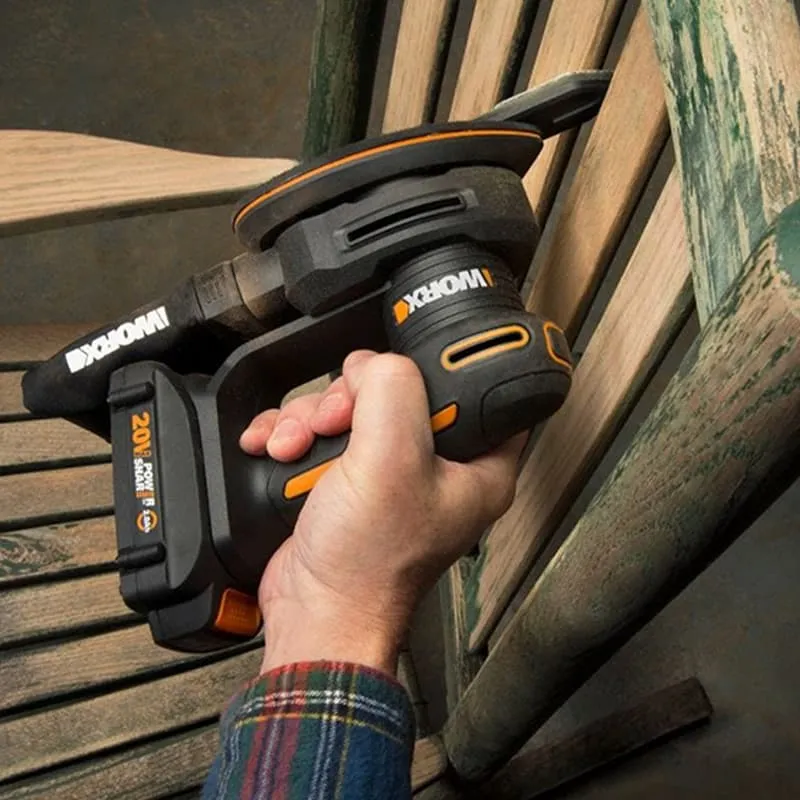 Виброшлифмашина WORX WX822 20V аккумуляторная — детальное фото