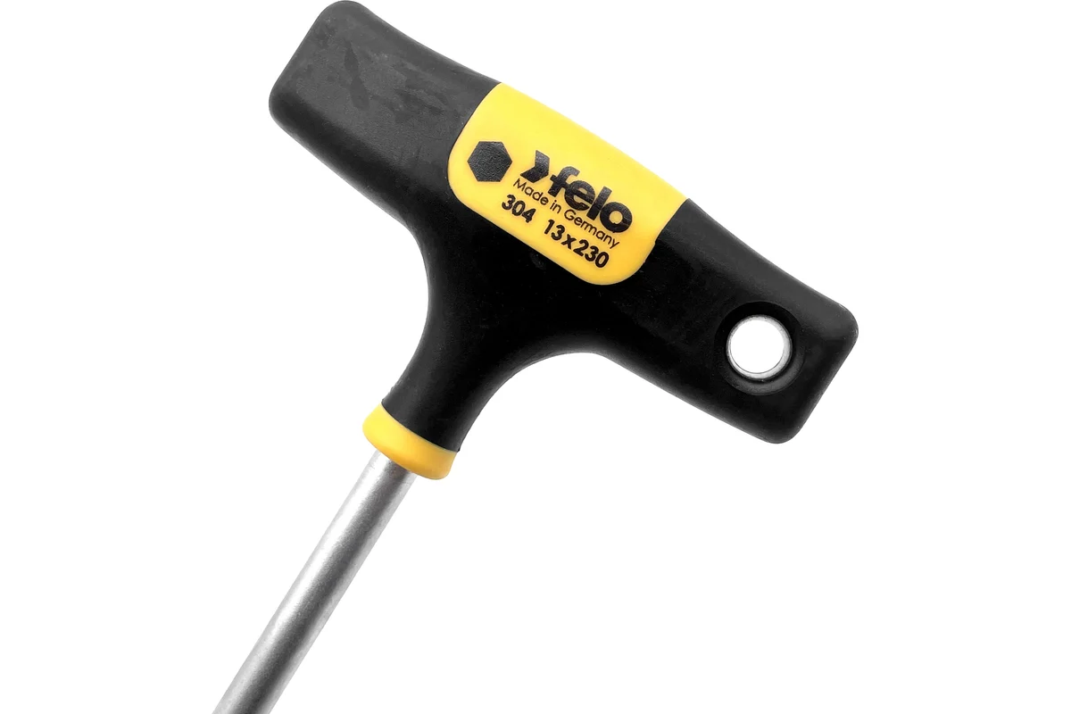 Т-образный ключ 13 мм, стержень 230 мм Felo 30413860 — детальное фото