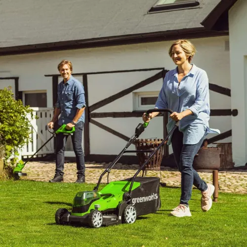 Газонокосилка Greenworks G24X2LM41 24V 2512607 (41 см) аккумуляторная — детальное фото