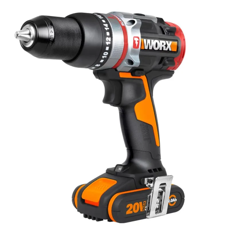 Дрель-шуруповерт ударная WORX WX354 20V 60Нм бесщеточная аккумуляторная — детальное фото