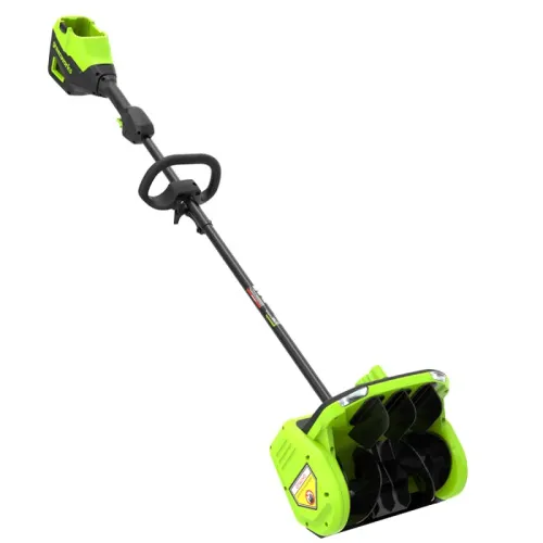 Снегоуборочная лопата Greenworks GD60SS2 60V 2603207 (30 см) с регулируемым направлением выброса бесщеточная аккумуляторная — детальное фото