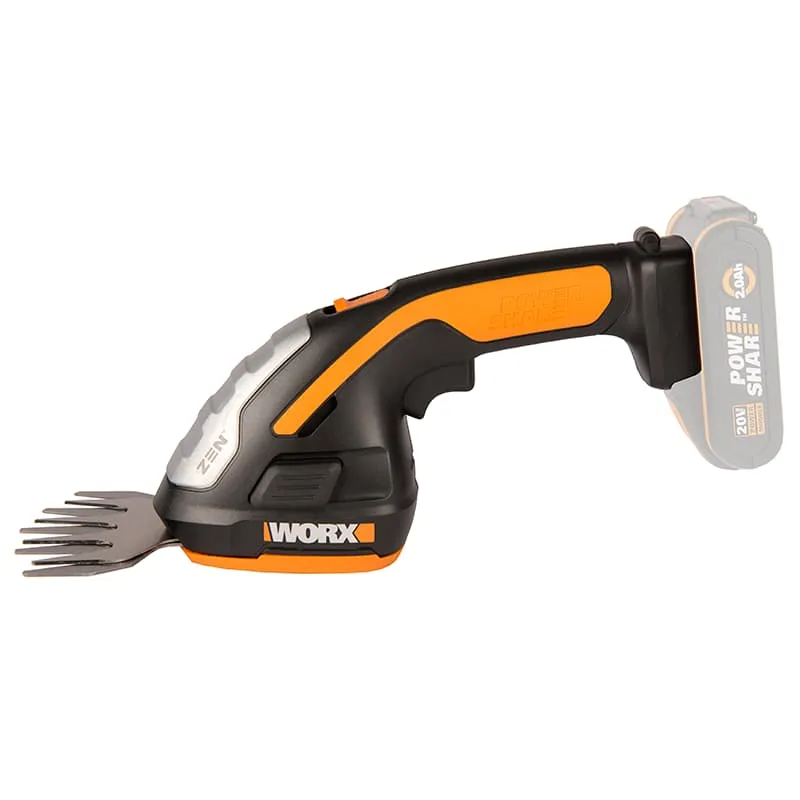 Ножницы для стрижки травы и кустарников WORX WG801E 20V аккумуляторные — детальное фото
