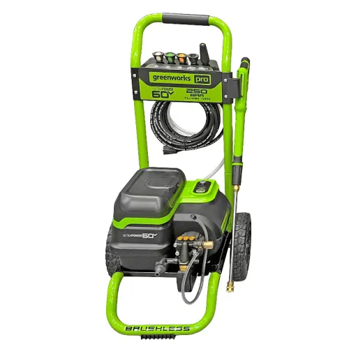 Мойка высокого давления Greenworks GDPW60DP 60V 5106207 (250 бар) с портом на два аккумулятора бесщеточная аккумуляторная — детальное фото