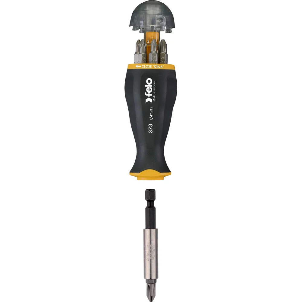 Отвертка с магнитным держателем под биты с набором бит 8шт. Felo 37320805 — детальное фото