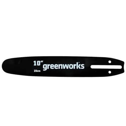 Шина Greenworks 25 см 2949207 для цепной пилы Greenworks GD40TCS 40V — детальное фото