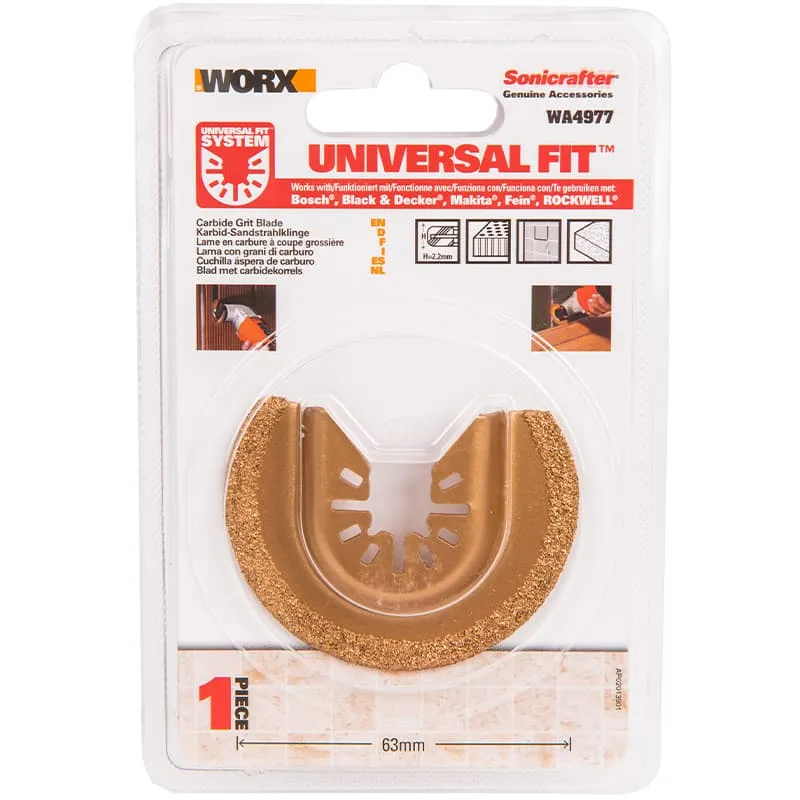 Насадка полукруглая с алмазным напылением WORX WA4977 для реноватора — детальное фото
