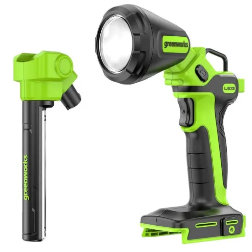 Рабочий аккумуляторный LED-фонарь Greenworks G24UL 24V 3503707 (650 Лм) со сменными плафонами аккумуляторный — детальное фото