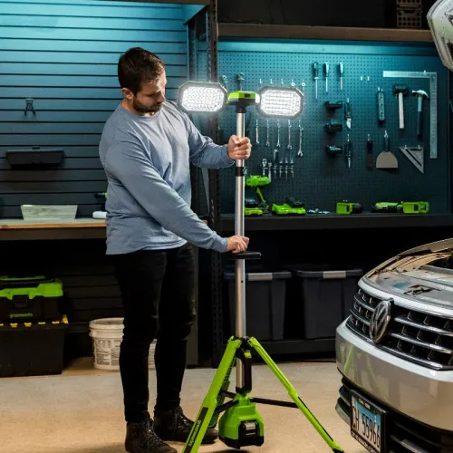 Мачта осветительная Greenworks GPT-STL 24V 3503207 аккумуляторная — детальное фото